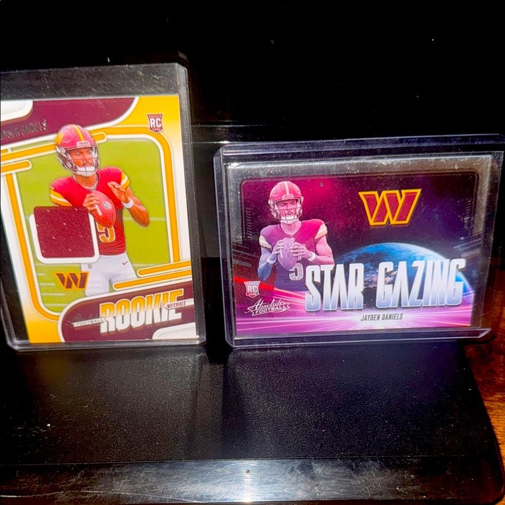 Jayden Daniels ROY Patch Card and Stargazing Insert from Panini